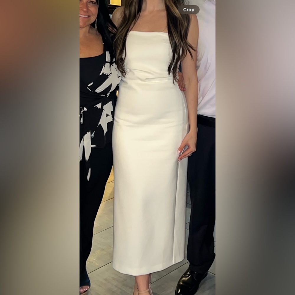 White Zara Midis Dress